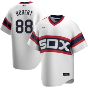 Luis Robert Chicago White Sox 1983 Alternate White Premium Stitch Replica