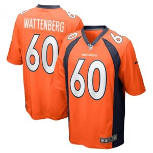 Luke Wattenberg Orange Denver Broncos Game Player