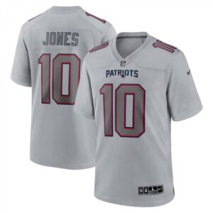 Mac Jones Gray New England Patriots Atmosphere Fashion Game