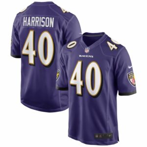 Malik Harrison Purple Baltimore Ravens Game