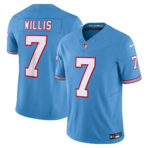 Malik Willis Tennessee Titans Vapor F.U.S.E. Limited  - Light Blue