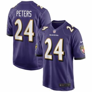 Marcus Peters Purple Baltimore Ravens Game