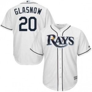 Mens Tampa Bay Rays Tyler Glasnow Cool Base Replica  White