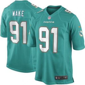 Miami Dolphins Cameron Wake Game  Aqua Green