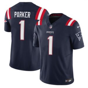 New England Patriots DeVante Parker Navy 2023 F.U.S.E. Vapor Limited Stitched