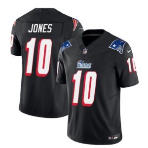 New England Patriots Mac Jones Black 2023 F.U.S.E. Vapor Limited Stitched