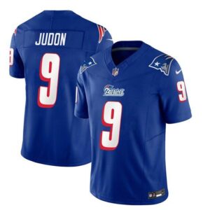 New England Patriots Matthew Judon Blue 2023 F.U.S.E. Vapor Limited Stitched