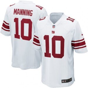New York Giants Eli Manning Game  White