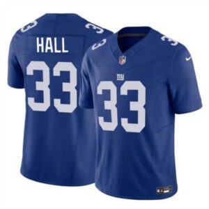 New York Giants Hassan Hall Blue 2023 Vapor Untouchable LimitedStitched s