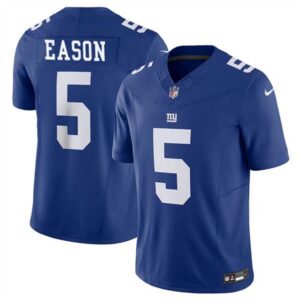 New York Giants Jacob Eason Blue 2023 Vapor Untouchable Limited Stitched s