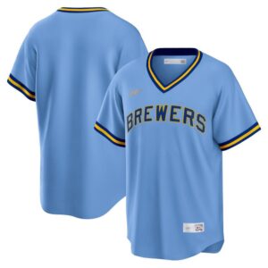 Milwaukee Brewers Cooperstown Collection Blue Replica Team