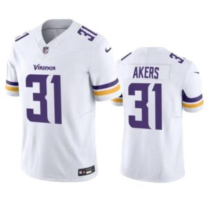 Minnesota Vikings Cam Akers White 2023 Vapor Throwback Limited Stitched s