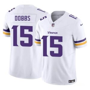 Minnesota Vikings Josh Dobbs White 2023 Vapor Untouchable Limited Stitched s