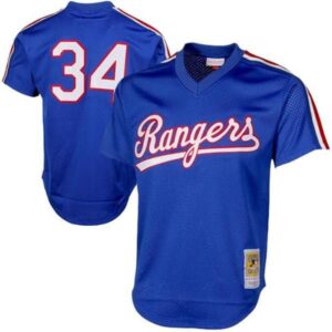 Mitchell & Ness Nolan Ryan Royal Texas Rangers 1989 Authentic Cooperstown Collection Mesh Batt