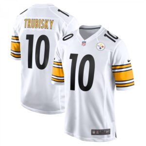 Mitchell Trubisky Pittsburgh Steelers Game Player  - White