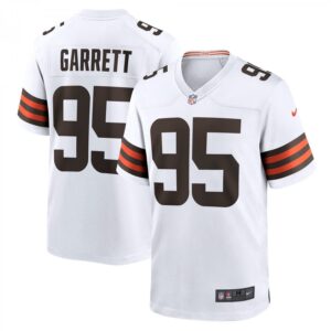 Myles Garrett White Cleveland Browns Away Game