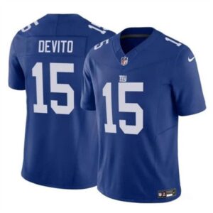 New York Giants Tommy DeVito Blue 2023 Vapor Untouchable Limited Stitched s