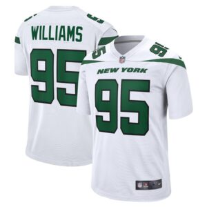 New York Jets Quinnen Williams Game Vapor  White