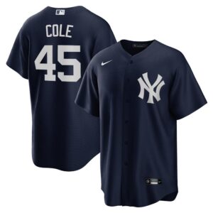 New York Yankees Gerrit Cole Alternate Player Name  - Navy