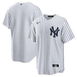 New York Yankees White Home Replica Blank Team