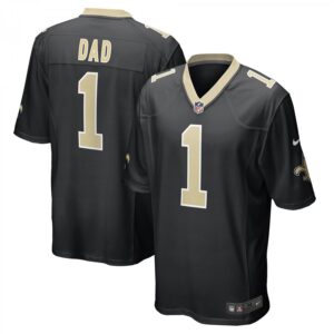 Number 1 Dad Black New Orleans Saints Game