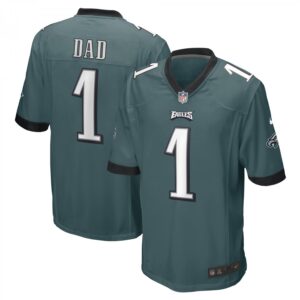 Number 1 Dad Midnight Green Philadelphia Eagles Game