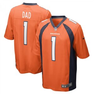 Number 1 Dad Orange Denver Broncos Game