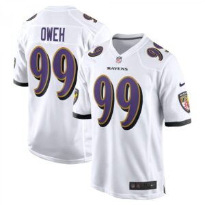 Odafe Oweh White Baltimore Ravens Game