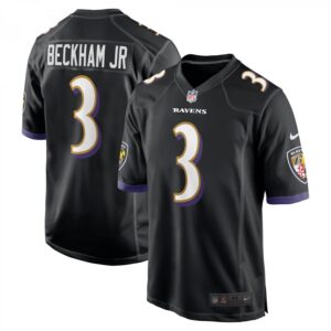 Odell Beckham Jr. Black Baltimore Ravens Alternate Game