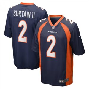 Patrick Surtain II Denver Broncos Home Game Player  - Navy