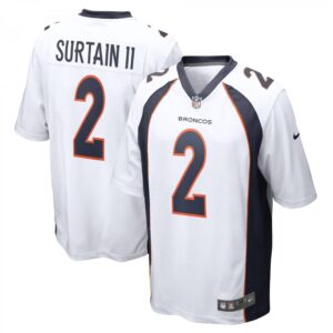 Patrick Surtain II White Denver Broncos &Game