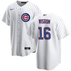 Patrick Wisdom Chicago Cubs Premium Twill White Home Replica