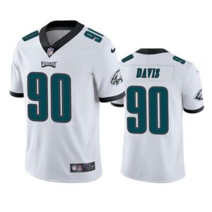 Philadelphia Eagles Jordan Davis Vapor  - White