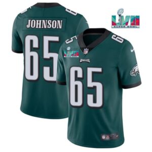 Philadelphia Eagles Lane Johnson Super Bowl 57 Game Vapor  Green