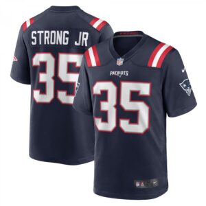 Pierre Strong Jr. Navy New England Patriots Game Player