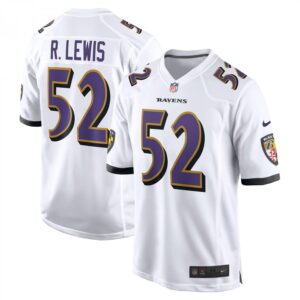 Ray Lewis Baltimore Ravens Retired Player Game  - White