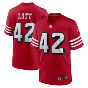 Ronnie Lott San Francisco 49ers Retired Alternate Game  - Scarlet