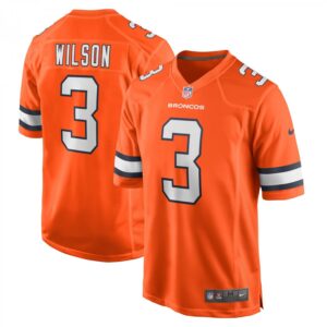 Russell Wilson Denver Broncos Alternate Game  - Orange