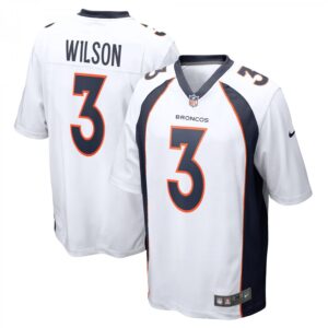 Russell Wilson Denver Broncos Game  - White