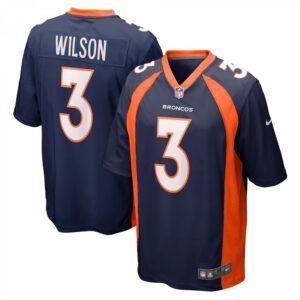Russell Wilson Navy Denver Broncos Alternate Game