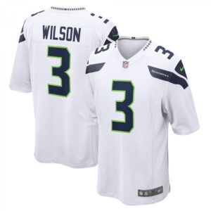 Russell Wilson Seattle Seahawks Away Game  - White