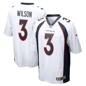Russell Wilson White Denver Broncos Game