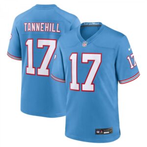 Ryan Tannehill Tennessee Titans Oilers Throwback Alternate Game Player  - Light Blue