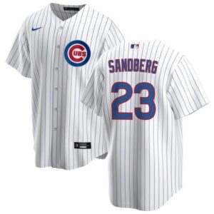 Ryne Sandberg Chicago Cubs White Home Replica