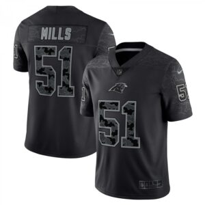 Sam Mills Carolina Panthers Retired Player RFLCTV Limited  - Black