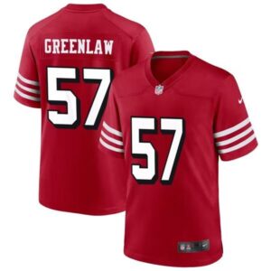 San Francisco 49ers Dre Greenlaw New Red Stitched Game