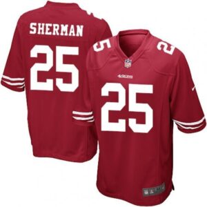 San Francisco 49ers Richard Sherman Game  Red