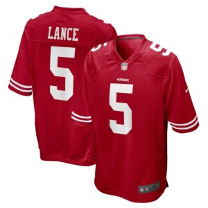 San Francisco 49ers Trey Lance Game  Scarlet