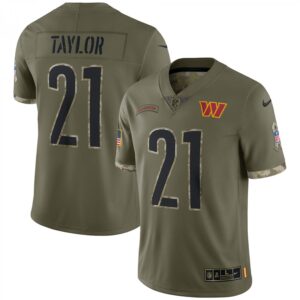 Sean Taylor Washington Commanders 2022 Salute To Service Retired Player Limited  - Olive