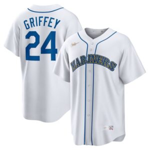 Seattle Mariners Ken Griffey Jr. White Home Cooperstown Collection Player